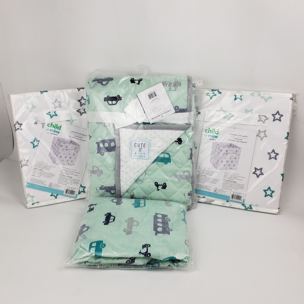 Child of Mine: Cars 4 Piece Crib Set by Carter's